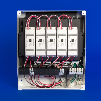 Pre-wired LED Power Supply cabinet with IC rating for DALI 2 control