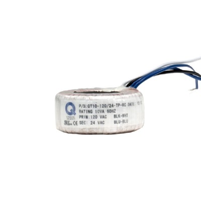 10 Watt low voltage magentic transformer with 120V or 277V primary voltage and 12V/24V secondary. Features quiet operation, Class B insulation, and is fully dimmable with Magnetic Low Voltage dimmer.