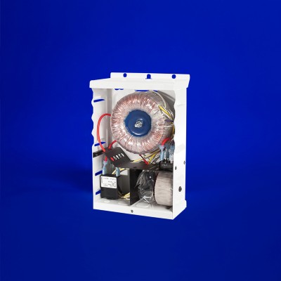 500-750W AC power supply designed for surface mounting in all six planes, available in 12VAC or 24VAC