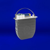 Direct burial power supply for Q-Vault-5, the only IP68-rated enclosure in the industry. Available in 12VAC or 24VAC (60W-300W), it features a secondary circuit breaker, three UL listings for diverse applications, and five secondary taps for voltage 