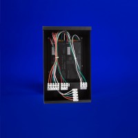 Exterior-rated electronic power supply, suitable for pool, spa, indoor, and outdoor lighting in 12VDC or 24VDC. Features DMX/DALI controls and uses eldoLED LINEARdrive drivers for versatile applications.