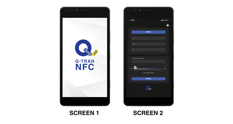 QTL NFC app home screen