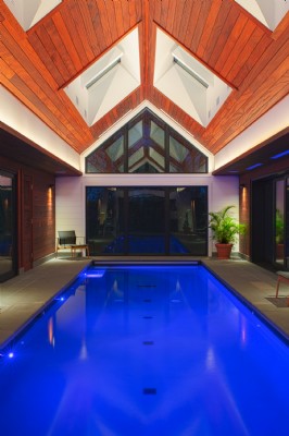 LED Lighting at DeCoster Pool House