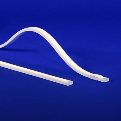 WURM-SW - Up/down & helical bend static white flexible encapsulated fixture