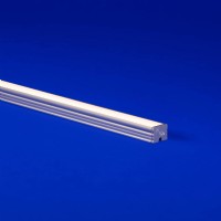 Low profile LED light fixture for grid celling application with sleek flat lens for full luminosity