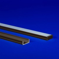 Versatile WIDE LED profile by Q-Tran, suitable for custom cuts and factory assembly, featuring a 97-degree light transmission and options for different finishes and lenses